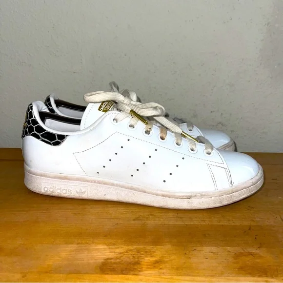 adidas Shoes Adidas Stan Smith Womens White Shoes Snakeskin